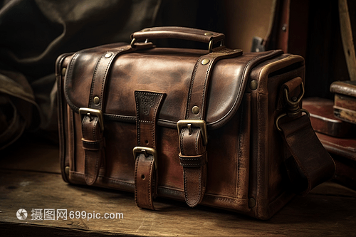 陈旧的皮革挎包 岁月留痕里的时尚与叙事